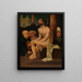 The Christ seated on the cold stone - Jan Gossaert — framed artwork on a wall