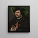 Portrait of Francisco de los Cobos et Molina - Jan Gossaert — framed artwork on a wall