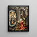 San Lucas pintando a la Virgen María - Jan Gossaert — cuadro enmarcado en la pared