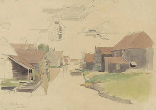 Jan HL Hanau - Studies van huizen in de Vinkenbuurt Amsterdam.webp