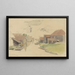 House Studies in the Vinkenbuurt neighborhood Amsterdam - Jan H.L. Hanau — framed artwork on a wall