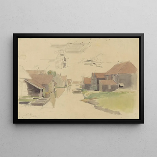 Jan HL Hanau - Studies van huizen in de Vinkenbuurt Amsterdam.webp
