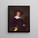 Retrato de un hombre - Jan Hals — cuadro enmarcado en la pared
