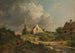 Vista en la pared en ruinas en Ámsterdam del lado de la ciudad entre la Muiderpoort y la Weesperpoort - Jan Hulswit — vista de la obra