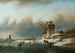 Skaters on a Canal - Jan Jacob Coenraad Spohler — artwork view