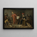 Faust vendiendo su alma a Mefistófeles - Jan Jansz van Buesem — cuadro enmarcado en la pared