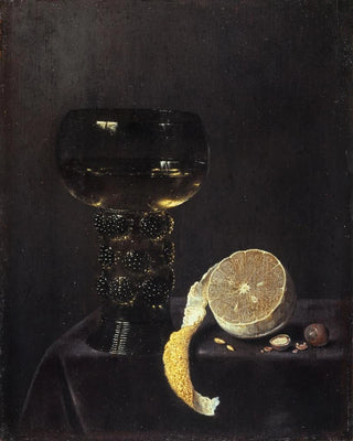 Jan Jansz van De Velde III - Still Life With Wine Glass And Cut Lemon.webp