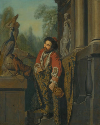 Jan Josef Horemans The Elder - An Elegant Turkish Gentleman At a Balustrade.webp