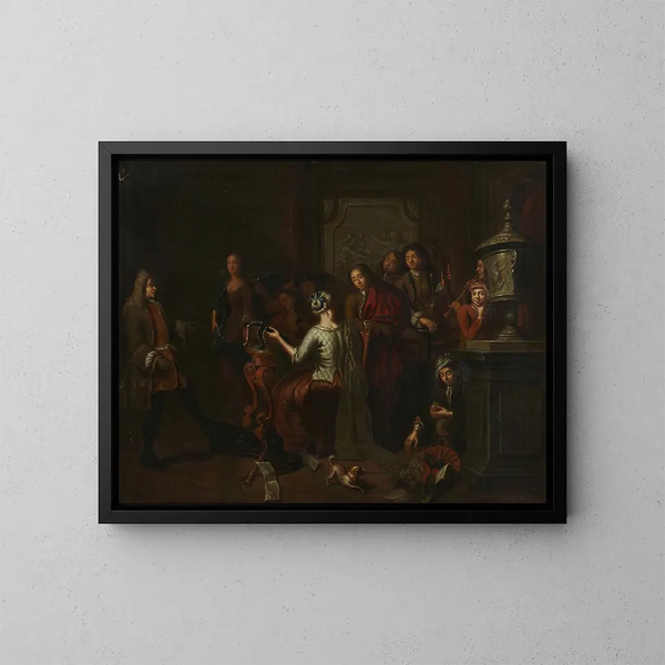 Música - Jan Josef Horemans el Viejo — cuadro enmarcado en la pared