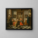 Card game - Jan Josef Horemans the Younger — framed artwork on a wall