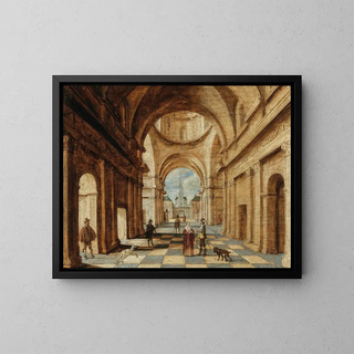 Jan Juriaensz van Baden - A classical interior with elegant figures.webp