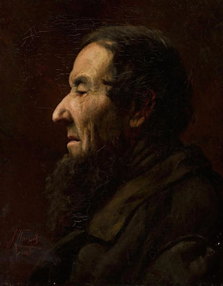 Jan Kauzik - Male portrait in profile study.webp