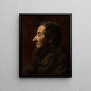 Jan Kauzik - Male portrait in profile study.webp