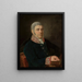Retrato del padre del pintor Augustyn Minasowicz - Jan Klemens Minasowicz — cuadro enmarcado en la pared