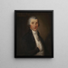 retrato de John O'Connor 1760-1802, profesor en la Universidad de Vilnius - Jan Krzysztof Damel — cuadro enmarcado en la pared
