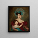 Retrato de Maria Anna Rawicz 1807-1887 con su hijo Ja - Jan Krzysztof Damel — cuadro enmarcado en la pared