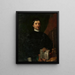 Retrato de un sacerdote - Jan Krzysztof Damel — cuadro enmarcado en la pared
