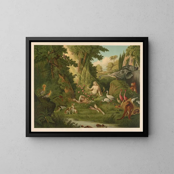Golden Bible Painting of the Classics - Jan Ladislaw Skora — framed artwork on a wall