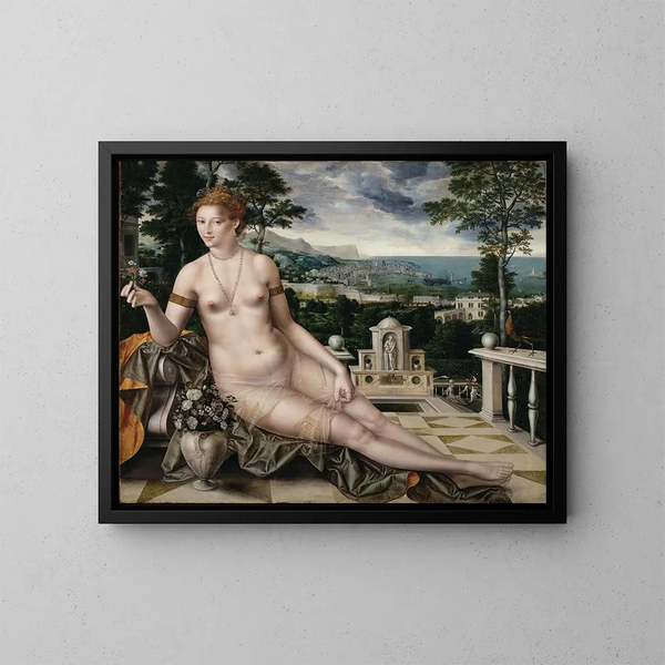 Venus de Citeres - Jan Massys — cuadro enmarcado en la pared