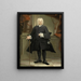 Retrato de un hombre - Jan Maurits Quinkhard — cuadro enmarcado en la pared