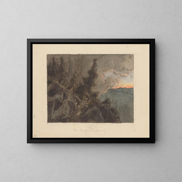 Crepúsculo - Jan Nowopack — cuadro enmarcado en la pared