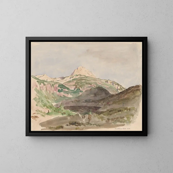 Vista del Wildesee - Jan Nowopack — cuadro enmarcado en la pared