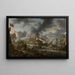 Battle of Navar between Christians and Turks - Jan Peeters the Elder — framed artwork on a wall
