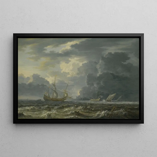 Jan Peeters the elder - Shipping In Choppy Seas.webp
