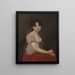 Retrato de la esposa del general Mme Dziekoska - Jan Peifer — cuadro enmarcado en la pared
