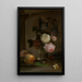 Flower Painting - Jan Piotr Łuczyński — framed artwork on a wall