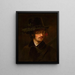Self-portrait - Jan Piotr Łuczyński — framed artwork on a wall