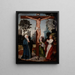 Crucifixión - Jan Provoost — cuadro enmarcado en la pared