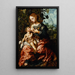 de la Virgen de la Humildad - Jan Sanders van Hemessen — cuadro enmarcado en la pared
