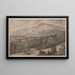 Vista de Chatsworth en Derbyshire - Jan Siberechts — cuadro enmarcado en la pared