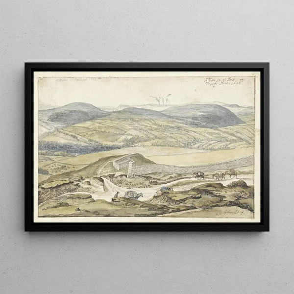 Jan Siberechts - Gezicht op de bergen van High Peak in Derbyshire.webp