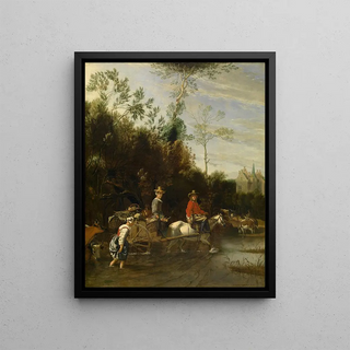 Jan Siberechts - Shallow Water near a Castle.webp
