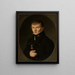 Retrato de un hombre - Jan Sikorski — cuadro enmarcado en la pared