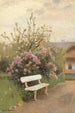 The White Garden Bench - Jan Stanisławski — artwork view
