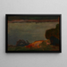 Evening on the Dnieper River - Jan Stanisławski — framed artwork on a wall