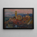 Pérouge al atardecer - Jan Stanisławski — cuadro enmarcado en la pared