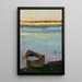 Pequeño barco en el río - Jan Stanisławski — cuadro enmarcado en la pared
