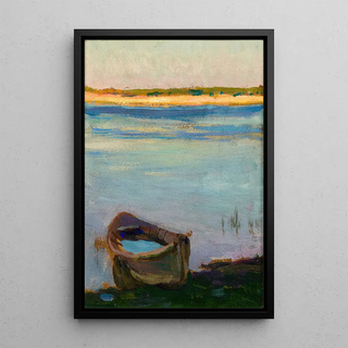 Jan Stanislawski - Small Boat on the River.webp