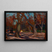 El parque Planty en Cracovia - Jan Stanisławski — cuadro enmarcado en la pared