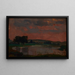 The Vistula at twilight - Jan Stanisławski — framed artwork on a wall
