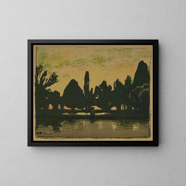 Villa d'Este - Jan Stanisławski — framed artwork on a wall