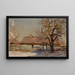 Winter Landscape Painting - Jan Stanisławski — framed artwork on a wall
