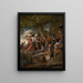 Un cerdo pertenece a la pocilga - Jan Steen — cuadro enmarcado en la pared