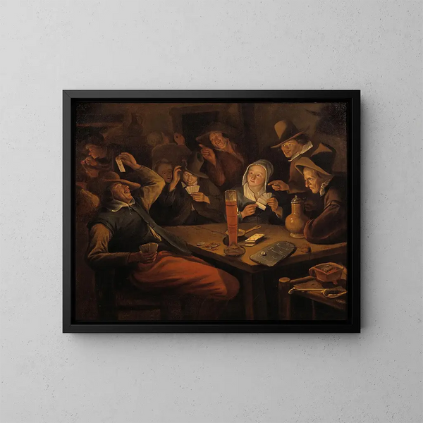 As de corazón - Jan Steen — cuadro enmarcado en la pared