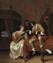 Ascagnes y Lucelle La Lección de música - Jan Steen — vista de la obra