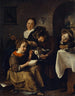 Los niños aprenden a leer a un gato - Jan Steen — vista de la obra